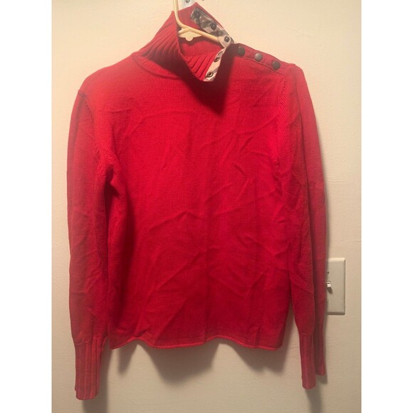 Burberry Sweaters - NWT Red Burberry London Merino Wool Sweater